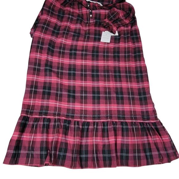 Eileen West Nightgown Womens Size XS Hollyberry Plaid Pajama Long Lace Cottage - Picture 16 of 16